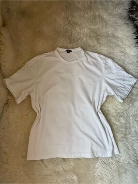 James Perse Heavy Luxe Jersey Oversized boxy crop White Men's T-Shirt Size 1